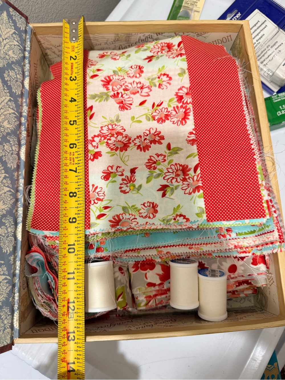 Moda Ruby Bonnie & Camille Fabric Lot OOP Precuts Yardage Quilt Project 5 Lbs